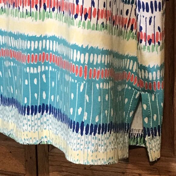 Alfred Dunner Women's 3X Multicolor Knit Blouse Short Sleeve Bling Pullover Top - Picture 6 of 10